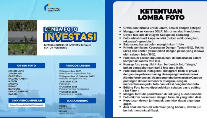 Sampang Investment Week 2023: Lomba Foto Investasi Dengan Tema Agribisnis