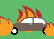 Mobil Terbakar Di Jalan Raya Sampang: Sopir Melarikan Diri, Tidak Ada Korban