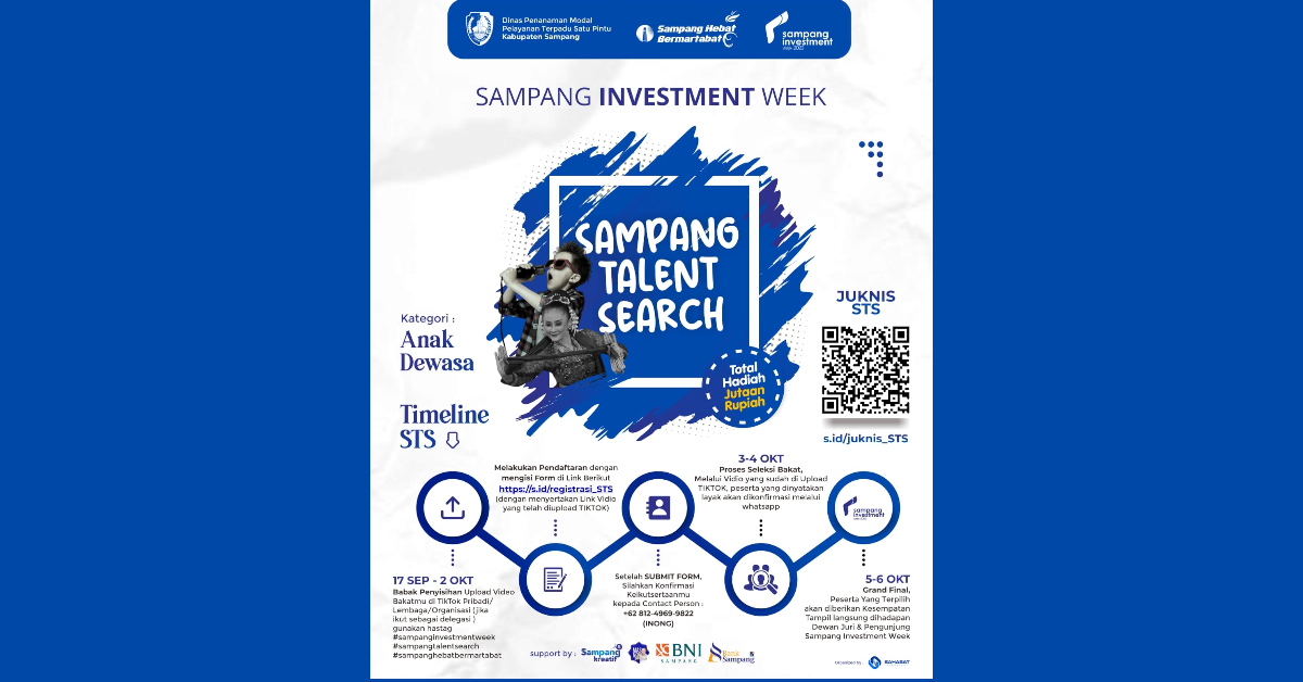 Sampang Talent Search: Bagian Terbaik dari Sampang Investment Week 2023 1 Poster Sampang Talent Search yang digelar