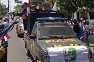 Konvoi Atlet Kabupaten Sampang Usai Mengikuti Porprov Jatim Viii
