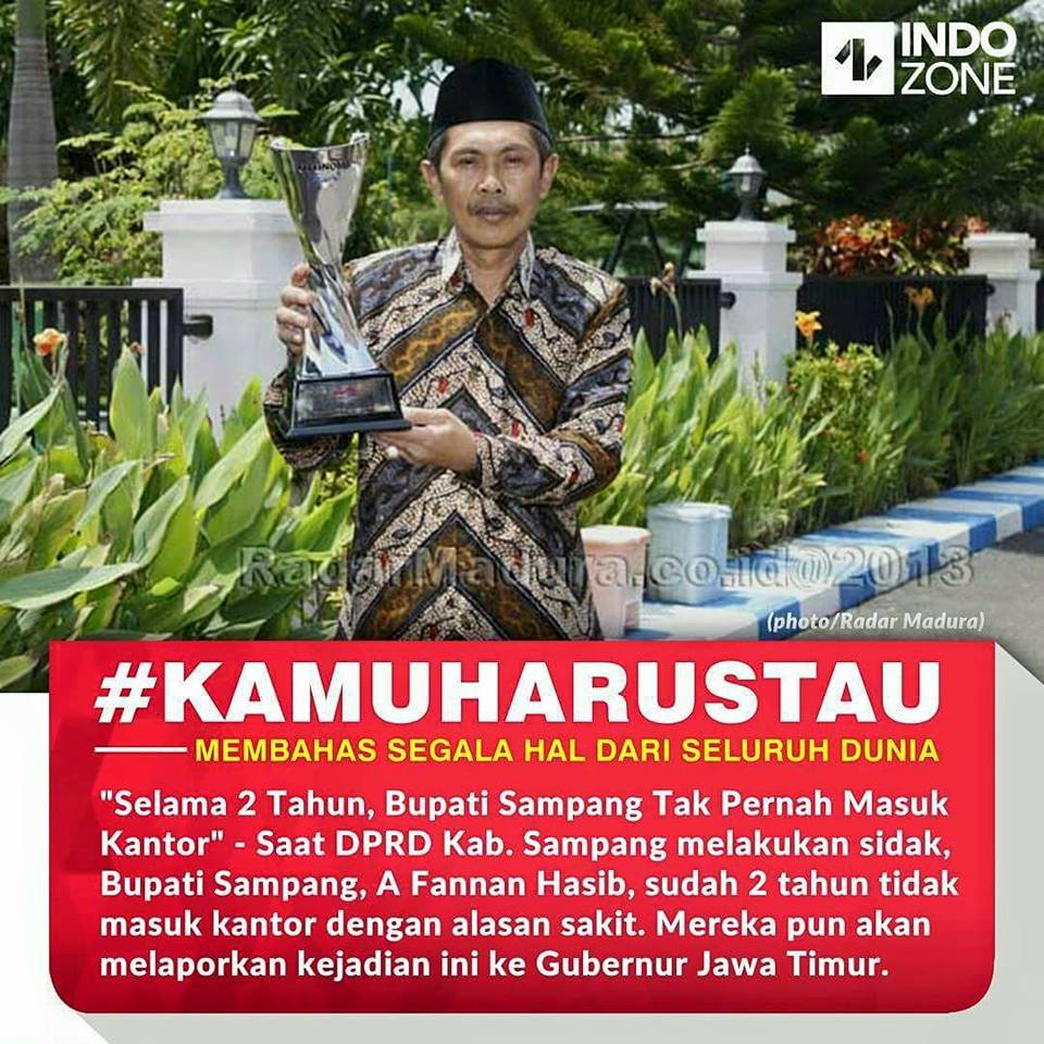 Bupati Sampang Sudah Dua Tahun Lebih tak Berkantor 1 Bupati Sampang Sudah Dua Tahun Lebih tak Berkantor